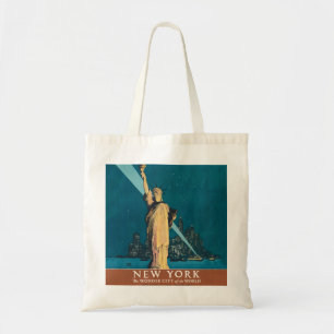 Tote Bag Art vintage de la Statue de la Liberté de New York