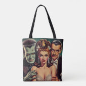 Tote Bag Art vintage Déplaisant Horreur (Dos)