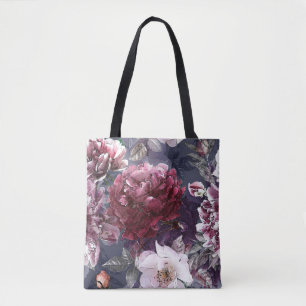 Tote Bag art vintage pencil floral colorful seamless patter