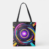 Tote Bag Art vortex chromatique (Dos)