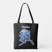 Tote Bag Art Word du surnom d'Alaska (Dos)