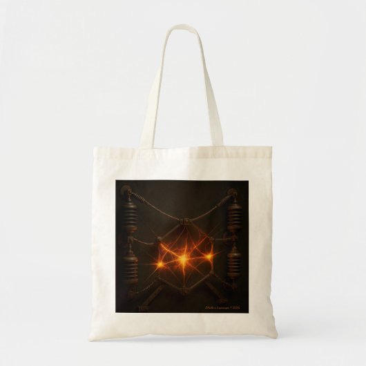 Tote Bag Artefact Steampunk électromagnétique -  (Devant)