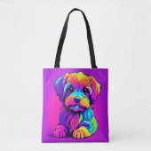 Tote Bag Artefacts Rainbow Puppy (Devant)