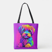 Tote Bag Artefacts Rainbow Puppy (Dos)