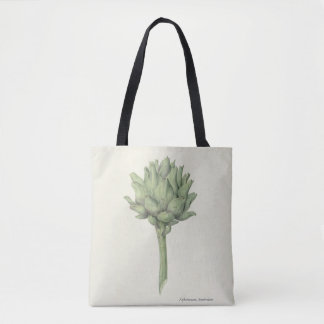 Tote Bag artichaut, fins gourmets, chefs, jardiniers, art