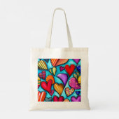 Tote Bag Artiste aux Coeurs Vibrants (Dos)