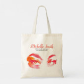 Tote Bag Artiste branché de maquillage oculaire aquarelle d (Dos)