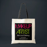 Tote Bag Artiste de maquillage audacieux<br><div class="desc">© 2015 Socialite Designs. Sac de maquillage Artiste avec du texte gras et grunge. Vous pouvez modifier les couleurs et le style de police en customisant le design qui vous convient.</div>