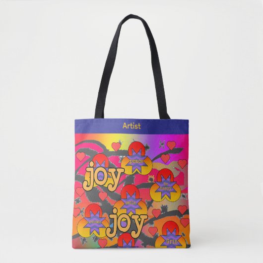 Tote Bag Artiste Joy Fun (Devant)