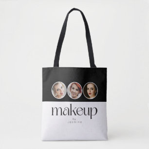 Tote Bag Artiste Maquilleuse Noir Et Blanc 3 Photo Promotio