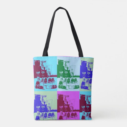 Tote Bag Artiste palette pop art (Dos)