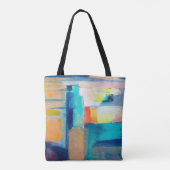 Tote Bag Artistérie Abstraite de texture à l'huile (Dos)