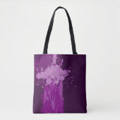 Tote Bag Artistique violet peintures Splatter Party cadeau (Devant)