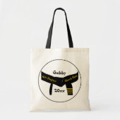 Tote Bag Arts martiaux 4e degré Ceinture noire (Devant)