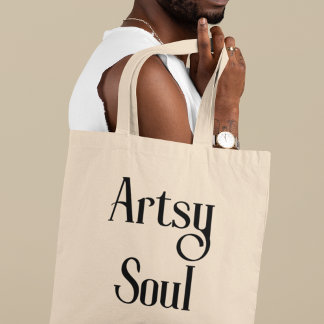 Tote Bag Artsy Soul Creative Cool Artist Cadeau