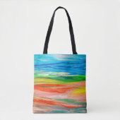 Tote Bag artwork Abstrait coloré d'aquarelle (Devant)