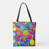 Tote Bag Artwork de bulles Abstraites dynamiques (Dos)