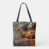 Tote Bag "Arumáya" Fleur de Jaguar - Femmes en Amazonie (Dos)
