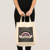Tote Bag Asexuality rainbow pride (Devant (produit))