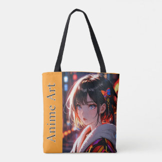 Tote Bag Asian anime cute girl designトートバッグ