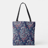 Tote Bag Asian Paisley : Conception Traditionnelle Sans Cou (Dos)