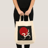 Tote Bag Asiatique Red Sun Yoga & Moderne Zen Calligraphie (Devant (produit))