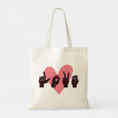 Tote Bag ASL Love IV - Saint-Valentin (Dos)