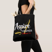 Tote Bag ASPIRE Écriture chrétienne inspirationnelle supéri (De près)