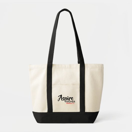 Tote Bag ASPIRE Écriture chrétienne inspirationnelle supéri (Devant)
