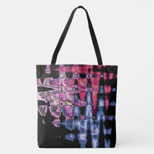 Tote Bag Assez mignonne pourpre Cendres Gris et Noir Aquare