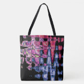 Tote Bag Assez mignonne pourpre Cendres Gris et Noir Aquare (Devant)