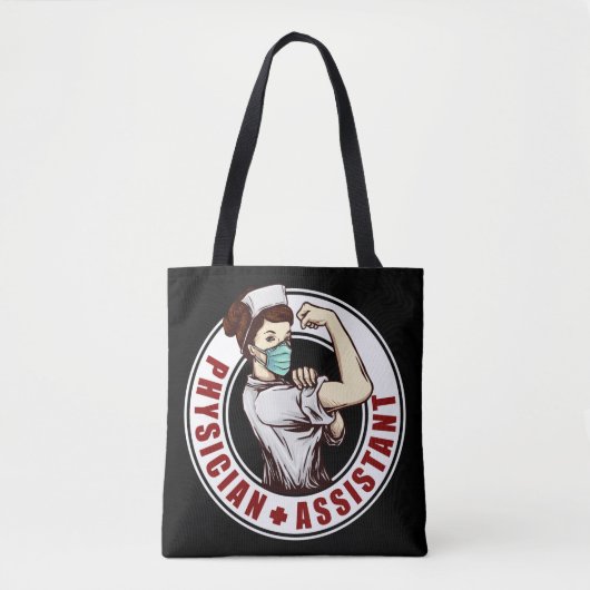 Tote Bag Assistant de médecin Rosie Le Riveter (Devant)