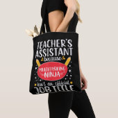 Tote Bag Assistant d'enseignant Appréciation de l'enseignem (De près)