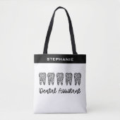 Tote Bag Assistant dentaire personnalisé | Cadeaux dentaire (Devant)
