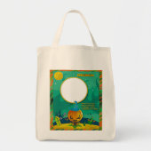 Tote Bag Assistant Halloween Jack o' Lantern Ajouter cadre (Devant)