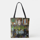 Tote Bag Assistant Imaginaire Livres Potions Dragon (Dos)