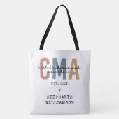 Tote Bag Assistant Médicale certifié CMA personnalisé (Devant)
