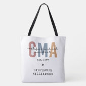 Tote Bag Assistant Médicale certifié CMA personnalisé (Dos)