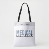 Tote Bag Assistant Médicale personnalisé MA | Assistant cli (Devant)