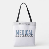Tote Bag Assistant Médicale personnalisé MA | Assistant cli (Dos)