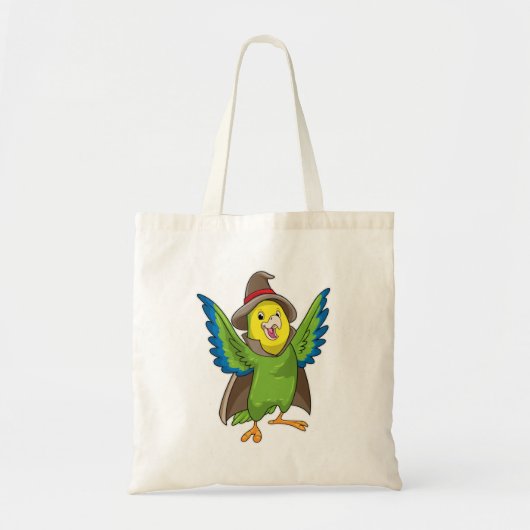 Tote Bag Assistant Parrot en tant qu'assistant avec Casquet (Devant)