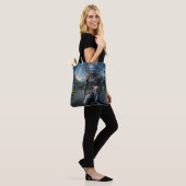Tote Bag Astral Blue Jeans guerrier (Sur le modèle)