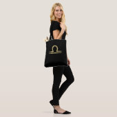 Tote Bag Astrologie de naissance LIBRA Or Septembre Octobre (Sur le modèle)