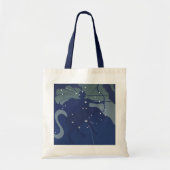 Tote Bag Astrologie zodiaque vintage Constellation sagittai (Devant)