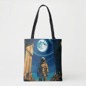 Tote Bag Astronaut Beneath the Celestial Gate (Devant)