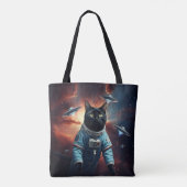 Tote Bag Astronaut de chat galactique (Dos)