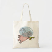 Tote Bag Astronaut De Cochon Spatial Avec Phaser (Devant)