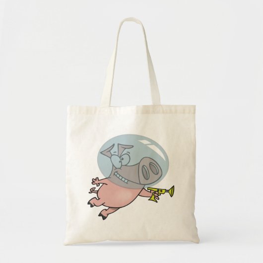 Tote Bag Astronaut De Cochon Spatial Avec Phaser (Devant)