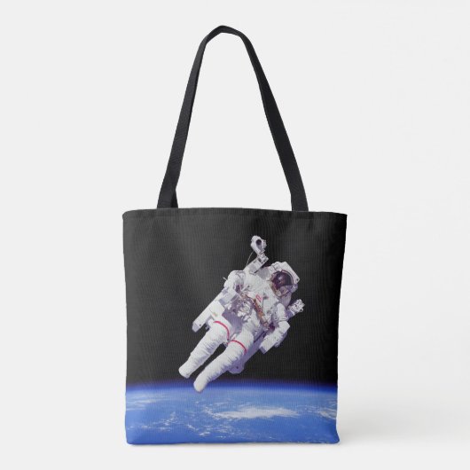 Tote Bag Astronaut Jetpack Spacewalk Earth Orbit Photo (Dos)
