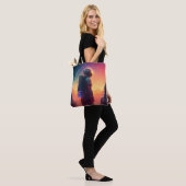 Tote Bag Astronaut World Discovery Peinture Univers Humain (Sur le modèle)
